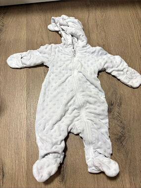 White Hooded Footie